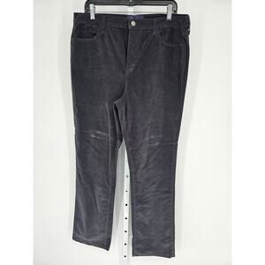 Not Your Daughter's Jeans Brown Corduroy Button Closer High Rise Pant Size 16